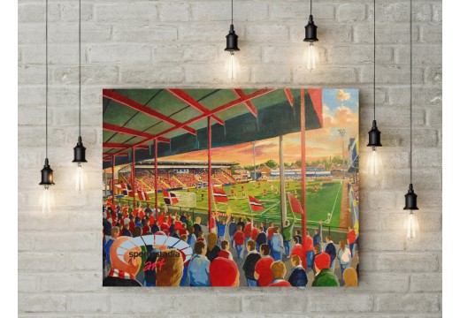 York City FC Bootham Crescent Stadium Wall Art Canvas